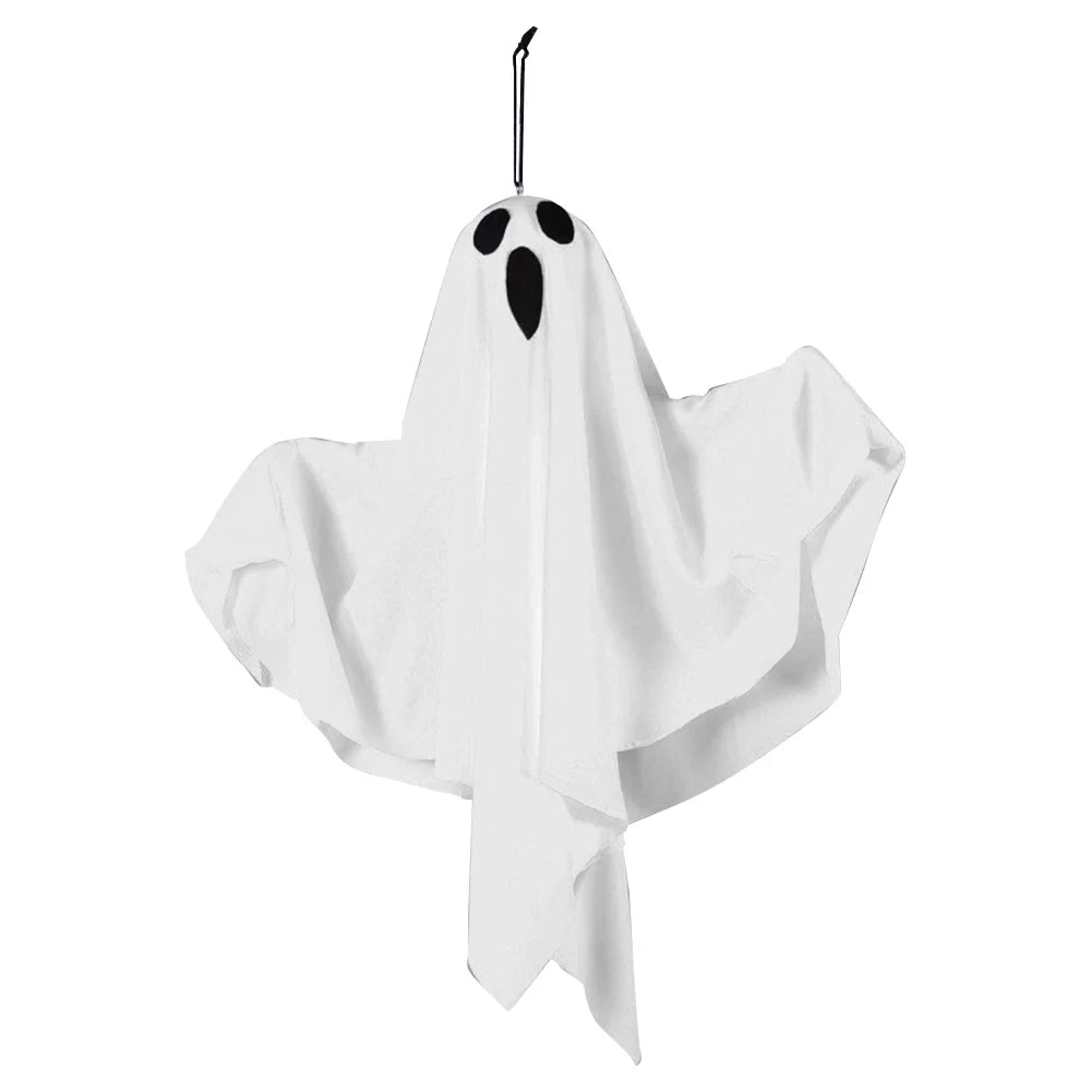 Halloween Glowing Ghost LED Hanging Ghosts Horror Props with Fairy Light Indoor Outdoor Haunted House Halloween Decoration