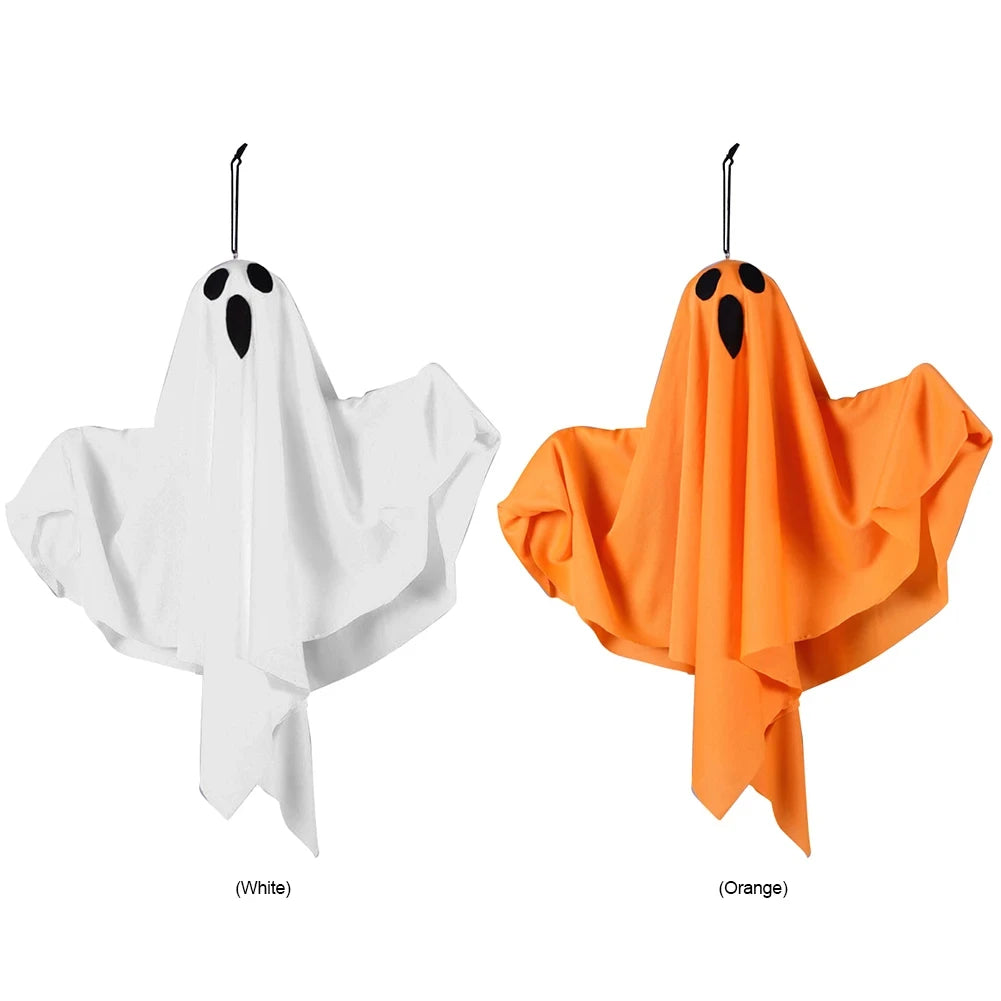 Halloween Glowing Ghost LED Hanging Ghosts Horror Props with Fairy Light Indoor Outdoor Haunted House Halloween Decoration